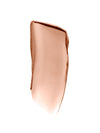 Smooth swipe of metallic bronze makeup, showing a silky finish.