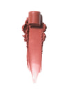 Warm Peachy Balm swiped with creamy texture and a small portion of the bullet visible.
