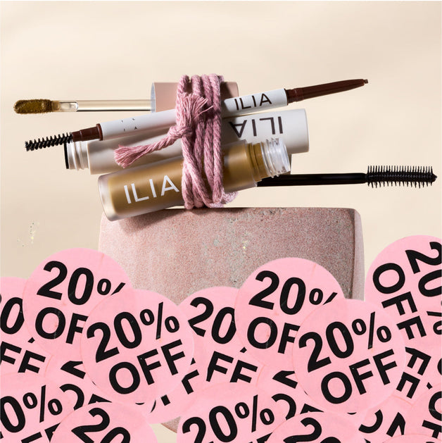 Image of mascara wand and liquid eye liner applicator