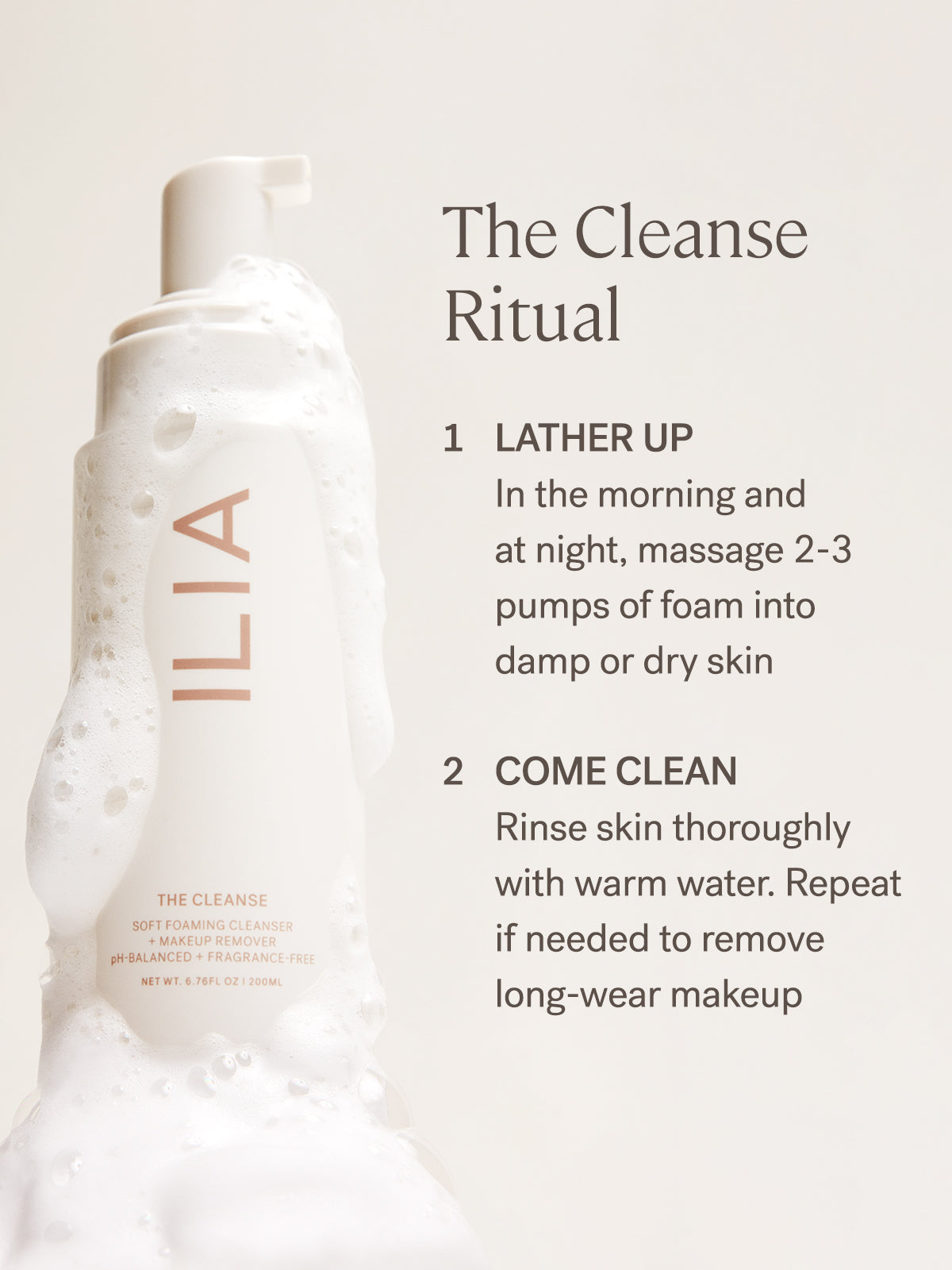 The Cleanse Soft Foaming Cleanser | ILIA Beauty