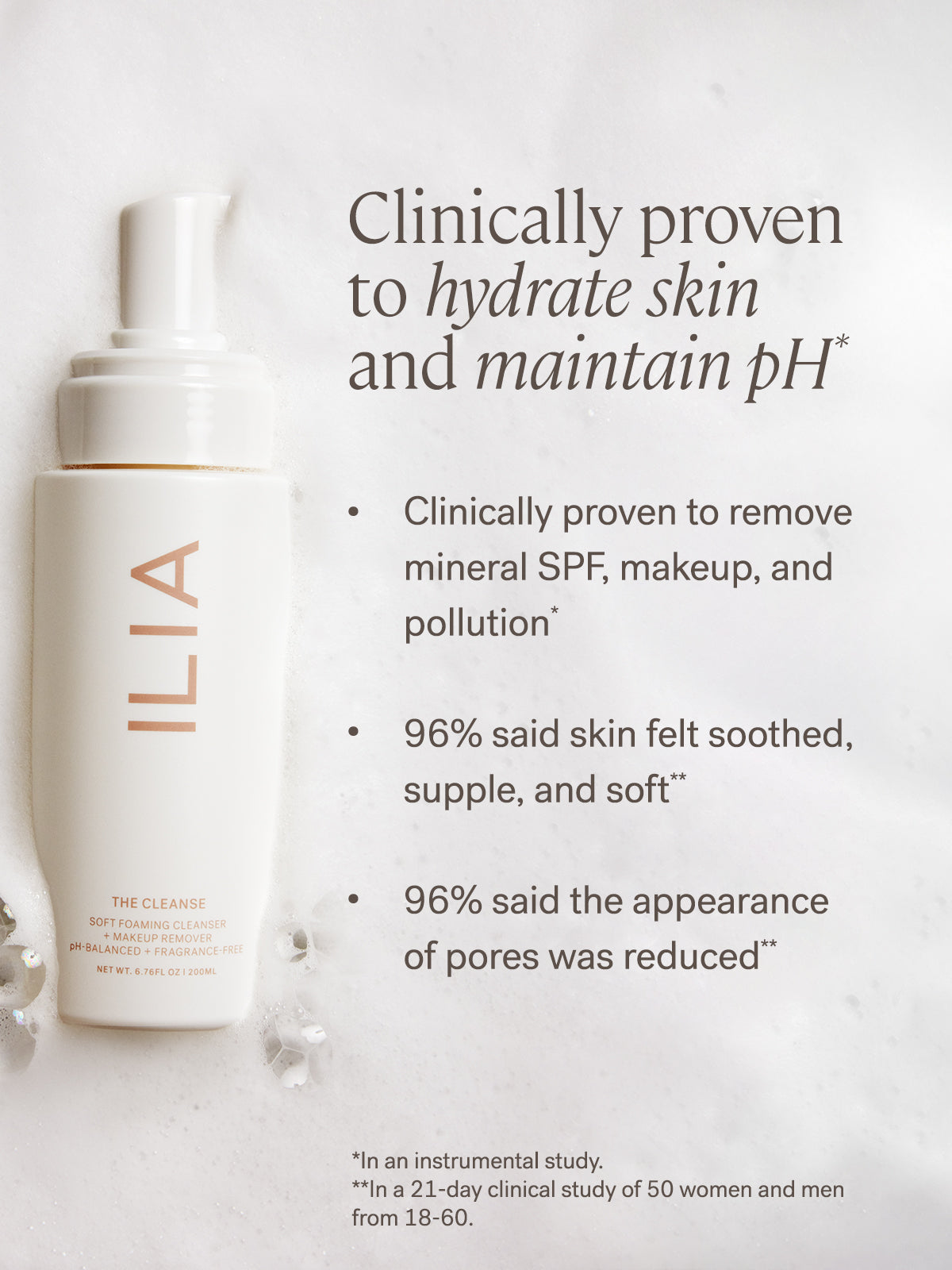 【米国人気ブランド】日本未発売 / ILIA / 洗顔料 クレンジング The Cleanse Soft Foaming Cleanser | ILIA Beauty