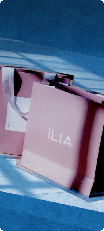 ILIA shopping bag to promote heir 40% off section during their Friends & Family Sale