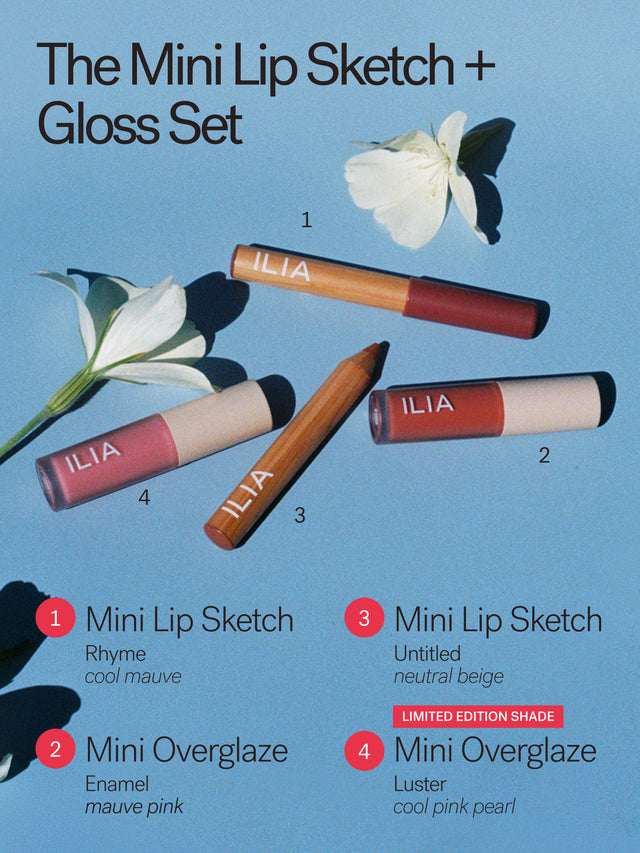 The Mini Lip Sketch + Gloss Set